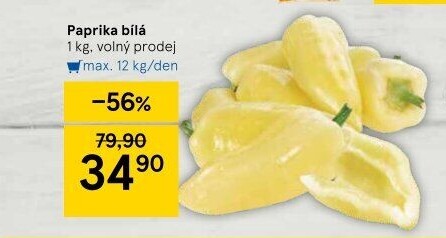 Paprika bílá