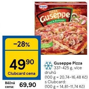 Pizza mražená Guseppe Dr. Oetker
