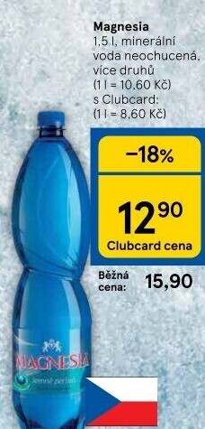 Přírodní voda Magnesia