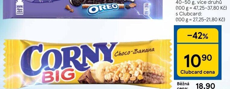 Tyčinka cereální BIG Corny