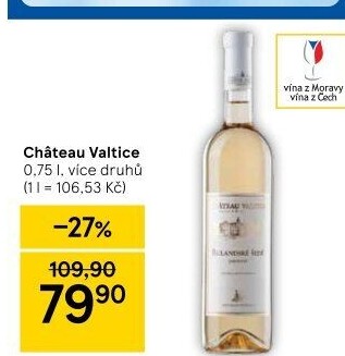Vína Chateau Valtice