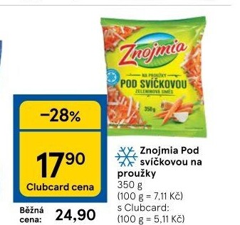 Zeleninová směs pod svíčkovou mražená Znojmia