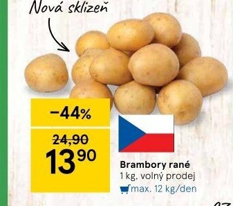 Brambory konzumní rané