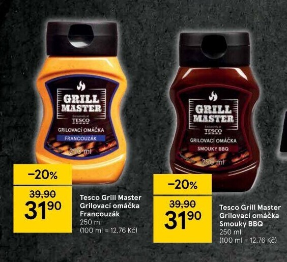 Omáčka grilovací Grill Master Tesco