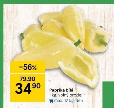 Paprika bílá