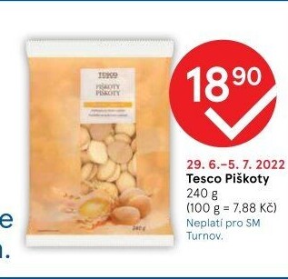 Piškoty Tesco