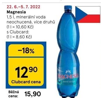 Přírodní voda Magnesia
