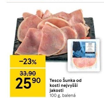 Šunka od kosti nejvyšší jakosti Tesco