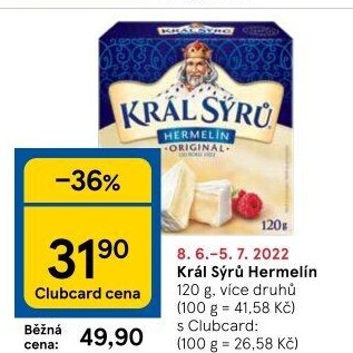 Sýr Hermelín Král sýrů
