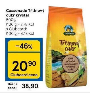 Třtinový cukr Cassonade