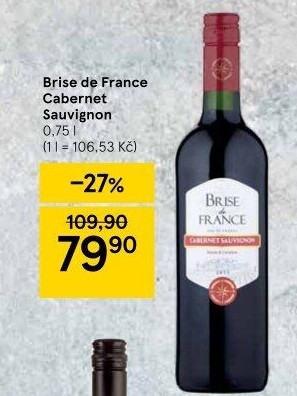 Víno Cabernet Sauvignon Brise de France