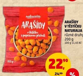 Arašídy v těstíčku Naturalia