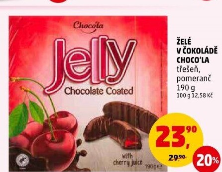 Bonboniera ovocné želé v čokoládě Choco'