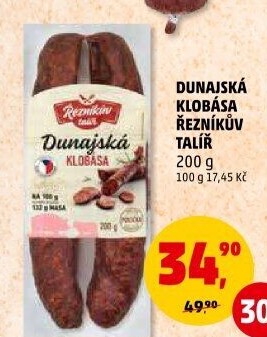 Dunajská klobása Řezníkův talíř