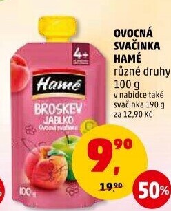 Kapsička ovocná svačinka Hamé