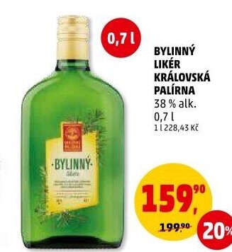 Likér bylinný Královská palírna
