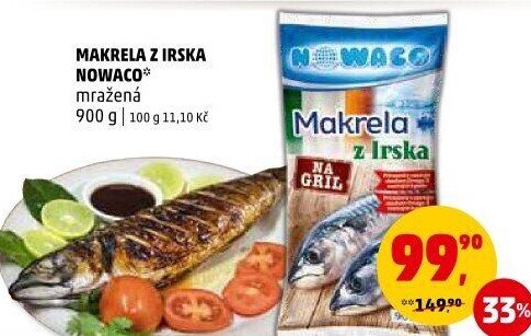 Makrela na gril z Irska mražená Nowaco