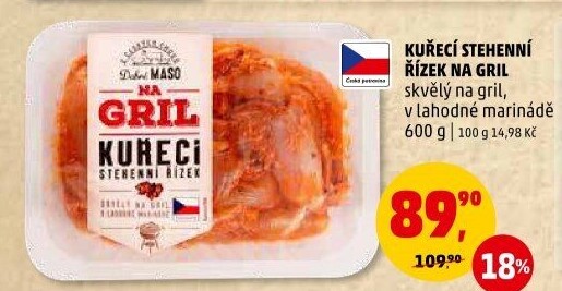 Marinovaný kuřecí stehenní řízek Na gril Penny