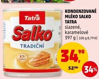 Mléko kondenzované Salko Tatra