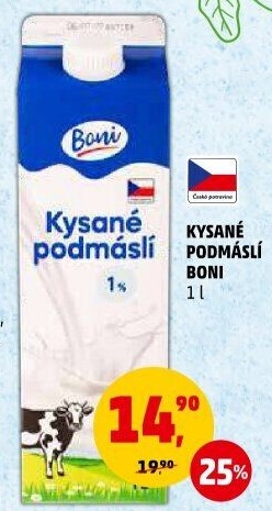 Nápoj podmáslí kysané Boni