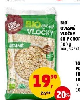 Ovesné vločky bio Crip Crop