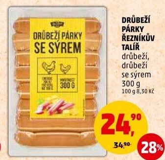 Párky drůbeží Řezníkův Talíř