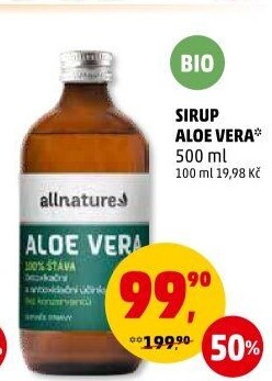 Sirup bio Allnature