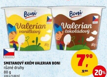 Smetanový krém Valerian Boni