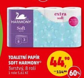 Toaletní papír 3vrstvý Harmony