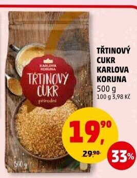 Třtinový cukr Karlova Koruna