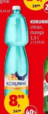 Voda ochucená Korunní