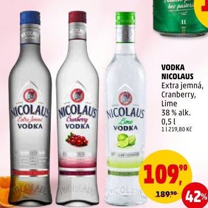 Vodka extra jemná St. Nicolaus