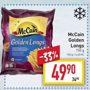 Hranolky mražené Golden Longs McCain