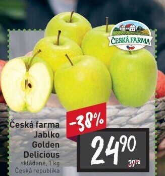 Jablka Golden Delicious Česká Farma