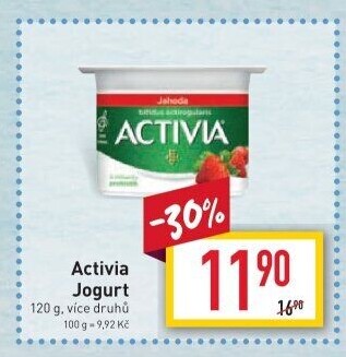 Jogurt ochucený Activia Danone