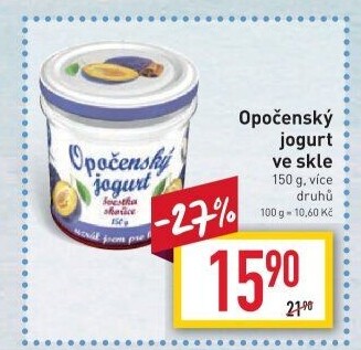Jogurt ochucený Opočenský Bohemilk