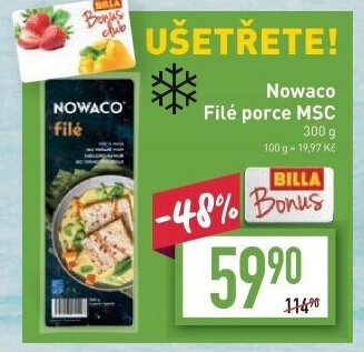 Rybí filé mražené Nowaco