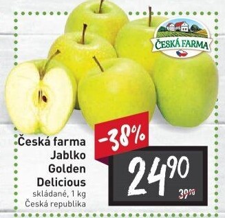 Jablka Golden Delicious Česká Farma