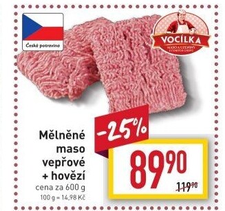 Mleté maso mix Vocílka