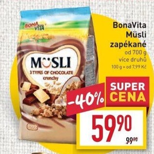 Müsli zapékané Bonavita
