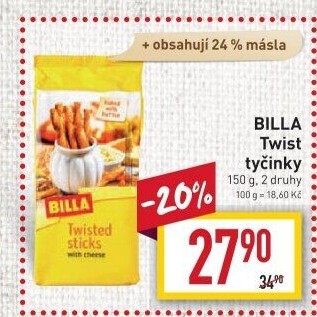 Tyčinky Twist Billa