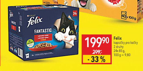 Kapsičky pro kočky Fantastic Felix Purina
