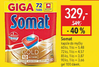 Tablety do myčky Gold Somat
