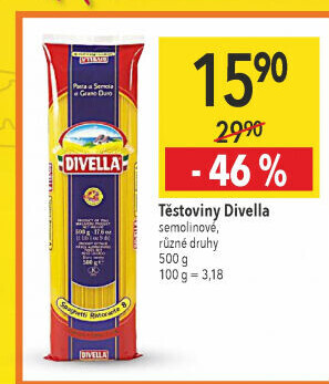 Těstoviny Divella