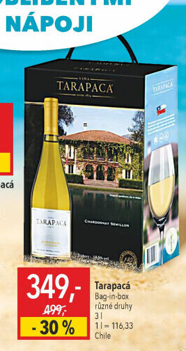 Vína Viňa Tarapaca - bag in box