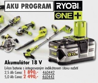 Akumulátor RB18L25 Ryobi