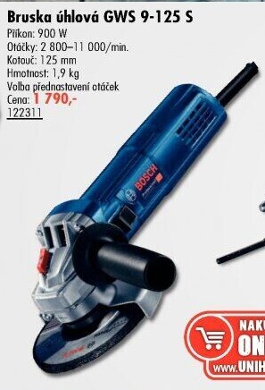 Bruska úhlová GWS 9-125 Bosch Professional