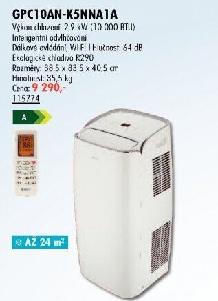 Klimatizace přenosn GREE GPC10AN-K5NNA1A