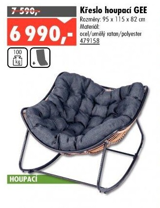 Křeslo houpací Gee