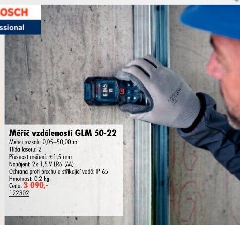 Laserový měřič Bosch Professional GLM 50-22